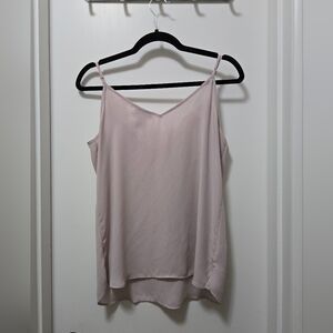 Small Lace Lined Pink Tank Top